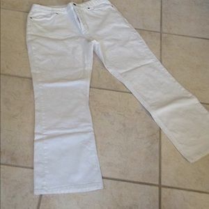 J.Jill Denim Out of the Blue White Pant  SZ 14